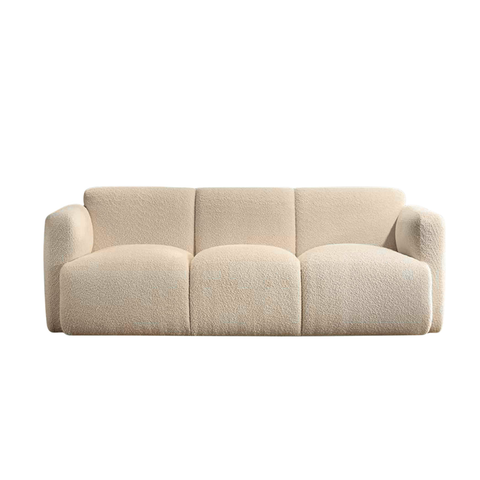 Talia 3 Seater Fabric Sofa Beige
