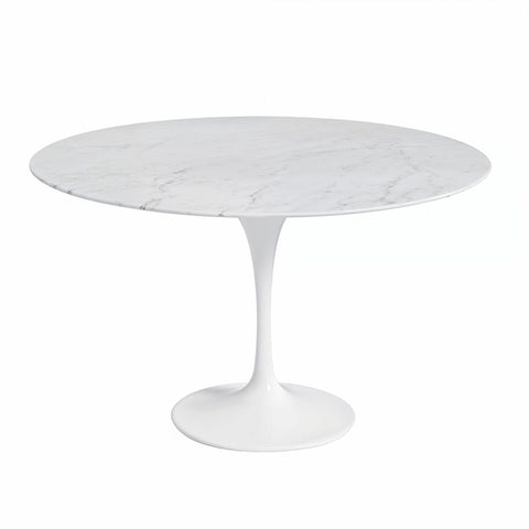 Tulip Dining Table Round Marble 120cm Eero Saarinen Replica - Glicks Furniture