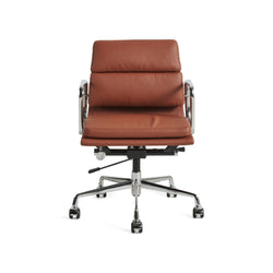 Eames Office Chair Replica Low Thick Back Chrome Frame