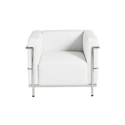 Le Corbusier LC3 Leather Chair Seater White Replica