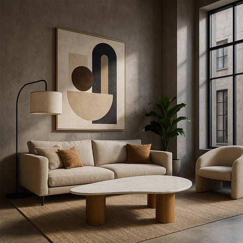 Annabel Marble Coffee Table lifestyle