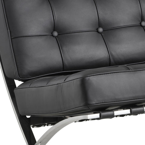 Barcelona 3 Seater Couch Black Replica 04