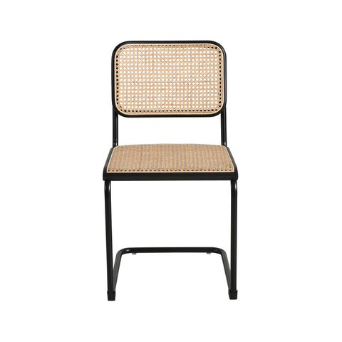 Cesca Rattan Dining Chair Beech Wood Black Frame Replica - Glicks Furniture