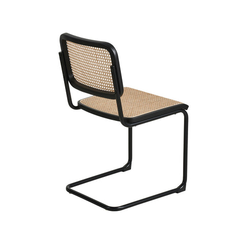 Cesca Rattan Dining Chair Beech Wood Black Frame Replica - Glicks Furniture