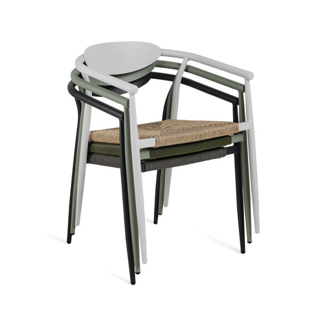 Sicily Outdoor 5pc Square Dining Set – White - Glicks Furniture