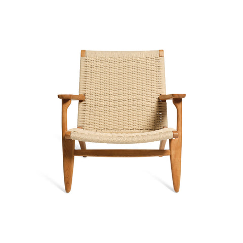 Hans Wegner Ch25 Easy Chair Replica Natural Oak