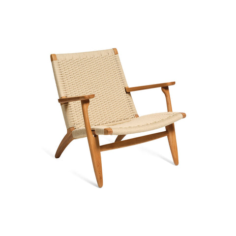 Hans Wegner Ch25 Easy Chair Replica Natural Oak