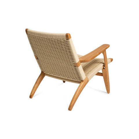Hans Wegner Ch25 Easy Chair Replica Natural Oak