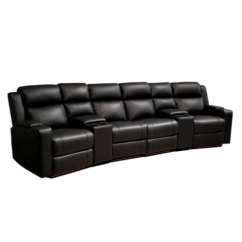 Hudson Leather 4 Seat Recliner Sofa