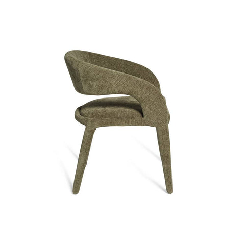 Hugo Fabric Dining Chair Hunter Green