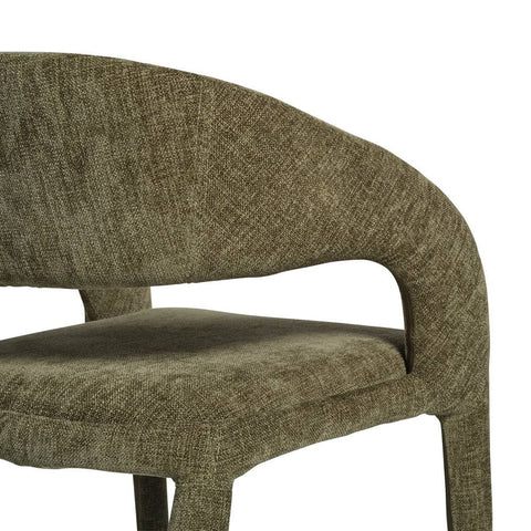 Hugo Fabric Dining Chair Hunter Green