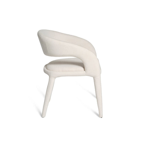 Hugo Fabric Dining Chair Ivory