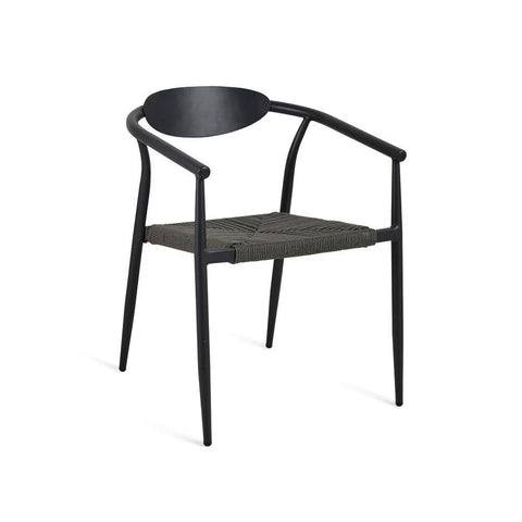 Sicily Outdoor 7pc Rectangle Dining Set – Charcoal