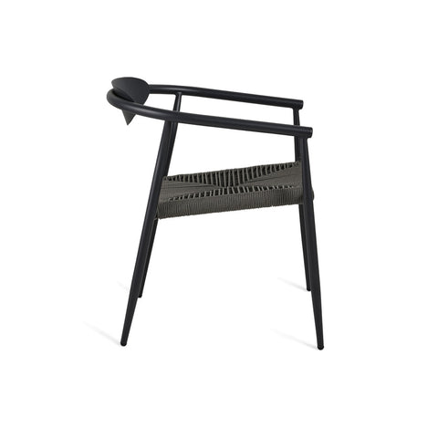 Sicily Outdoor 7pc Rectangle Dining Set – Charcoal