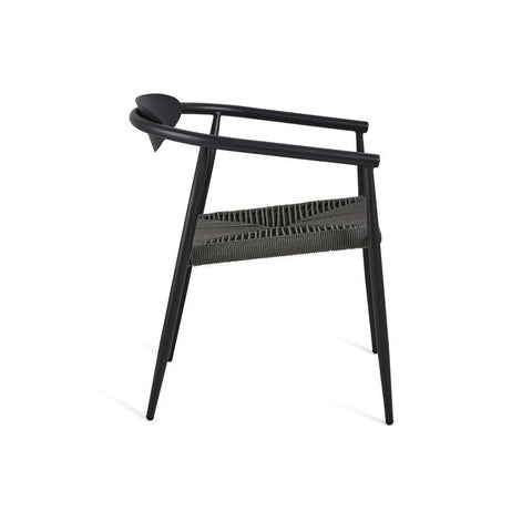 Sicily Outdoor 7pc Rectangle Dining Set – Charcoal