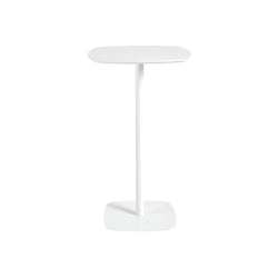 Jordan Square Bar Table White 103cm