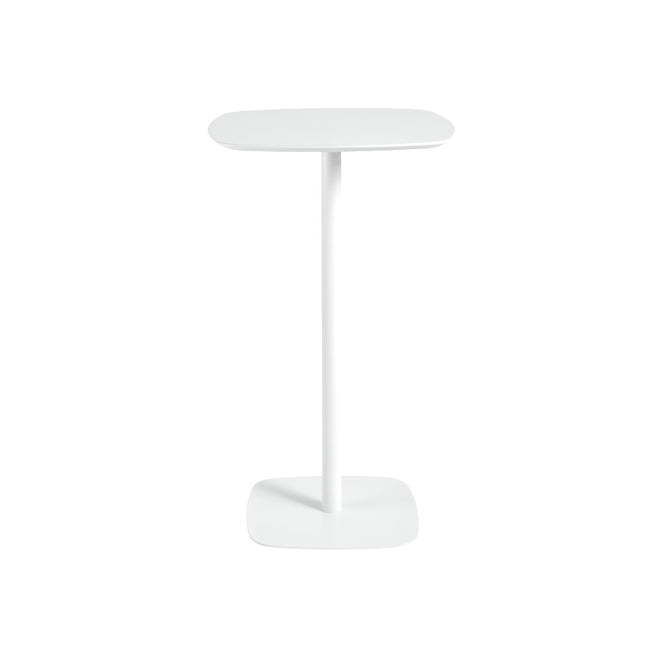 Jordan Square Bar Table White 103cm