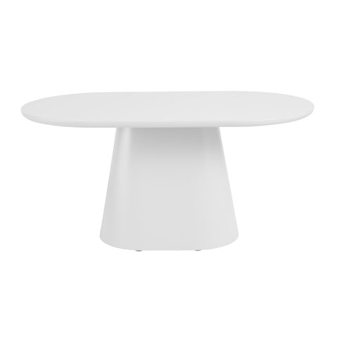 Lorenzo Oval Dining Table White 160cm - Glicks Furniture