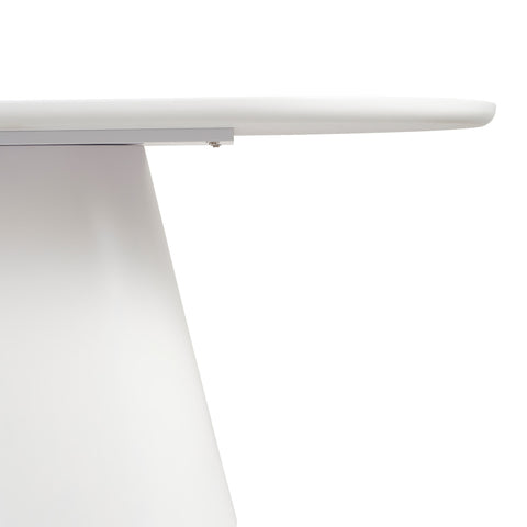 Lorenzo Oval Dining Table White 180cm - Glicks Furniture