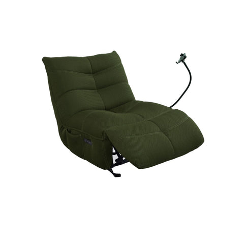 Lucia Green Fabric Electric Recliner Chair