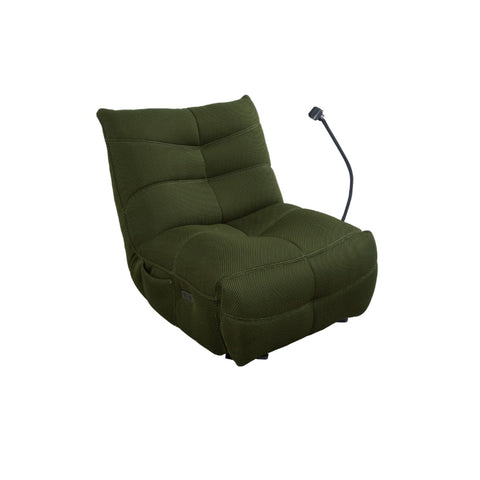 Lucia Green Fabric Electric Recliner Chair