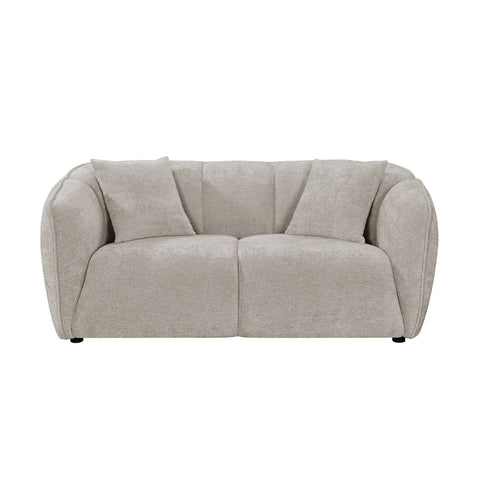 Milano 2+3 Seater Fabric Sofa Set Beige
