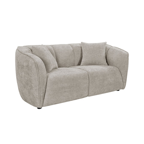 Milano 2+3 Seater Fabric Sofa Set Beige