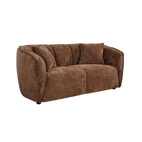 Milano 2+3 Seater Fabric Sofa Set Chocolate