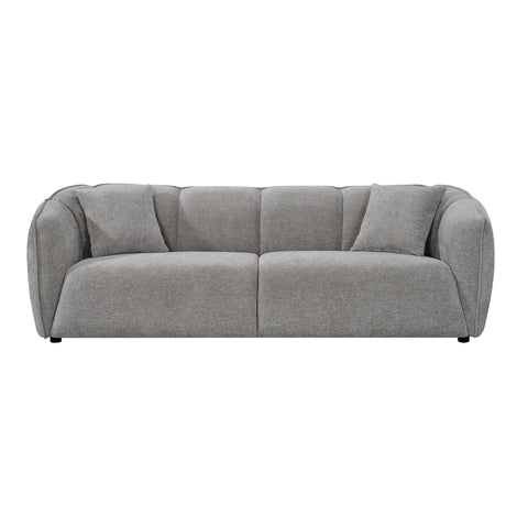 Gray sofa on a white background
