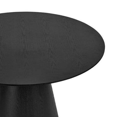 Moon Round Dining Table Black 120cm - Glicks Furniture