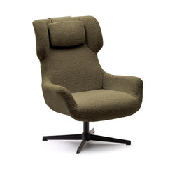 Zalina Swivel Lounge Chair Dark Green