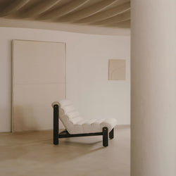 Magira Lounge Chair White Boucle