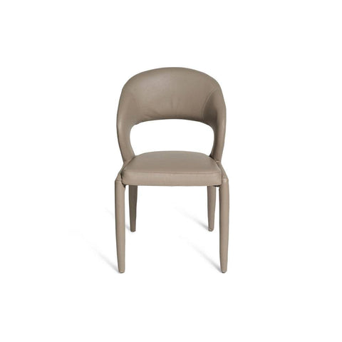 Savanna Leather Dining Chair Mushroom