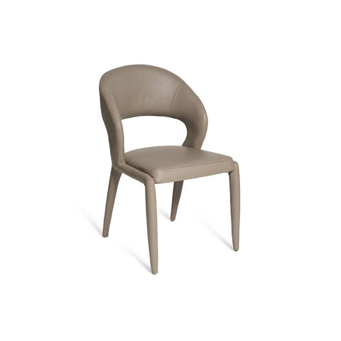 Savanna Leather Dining Chair Mushroom