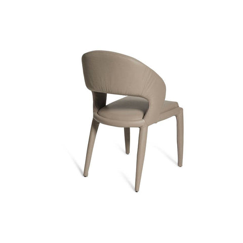 Savanna Leather Dining Chair Mushroom