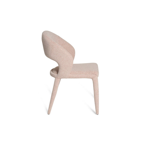 Savanna Boucle Dining Chair Peach