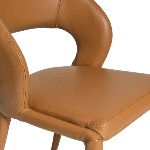 Savanna Leather Dining Chair Tan
