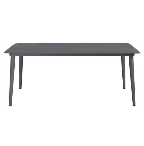 Sicily Outdoor 7pc Rectangle Dining Set – Charcoal
