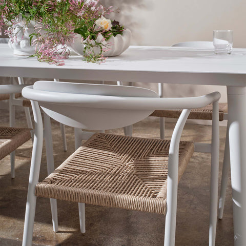 Sicily Outdoor 5pc Square Dining Set – White - Glicks Furniture