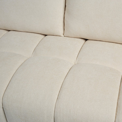 Sienna 3 Seater Fabric Sofa Beige