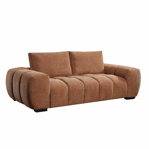 Sienna 3 Seater Fabric Sofa Terracotta