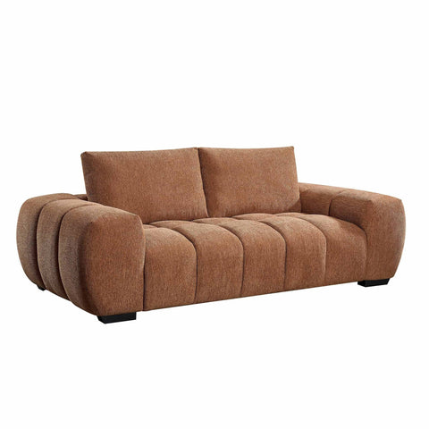 Sienna 3 Seater Fabric Sofa Terracotta