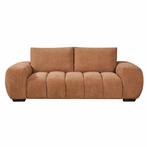 Sienna 3 Seater Fabric Sofa Terracotta