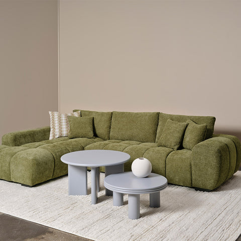 Sienna Fabric Hunter Green Chaise Lounge - Glicks Furniture