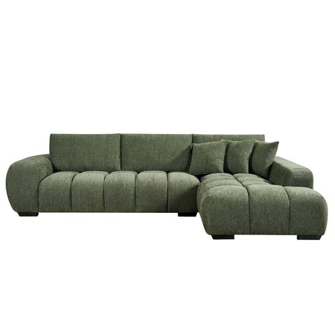 Sienna Fabric Hunter Green Chaise Lounge