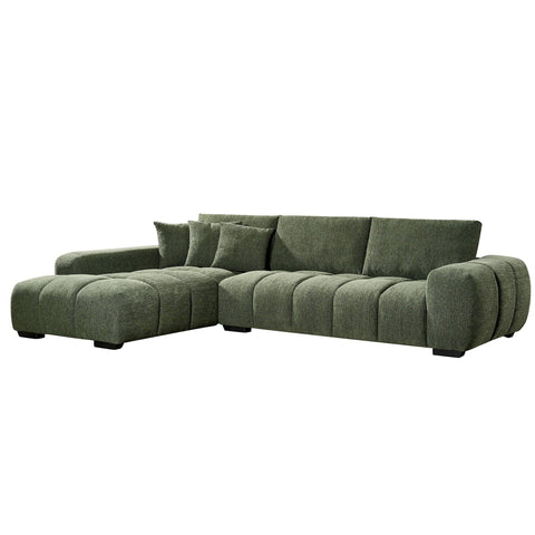 Sienna Fabric Hunter Green Chaise Lounge