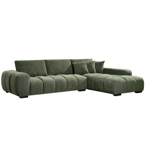Sienna Fabric Hunter Green Chaise Lounge