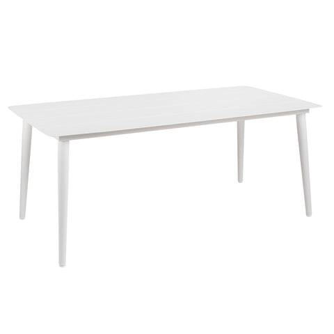 Sicily Outdoor 7pc Rectangle Dining Set – White - Glicks Furniture