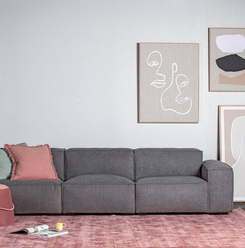 Uno Modular Fabric Lounge 3 Piece