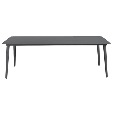Sicily Outdoor Aluminium Dining Table Charcoal 220cm